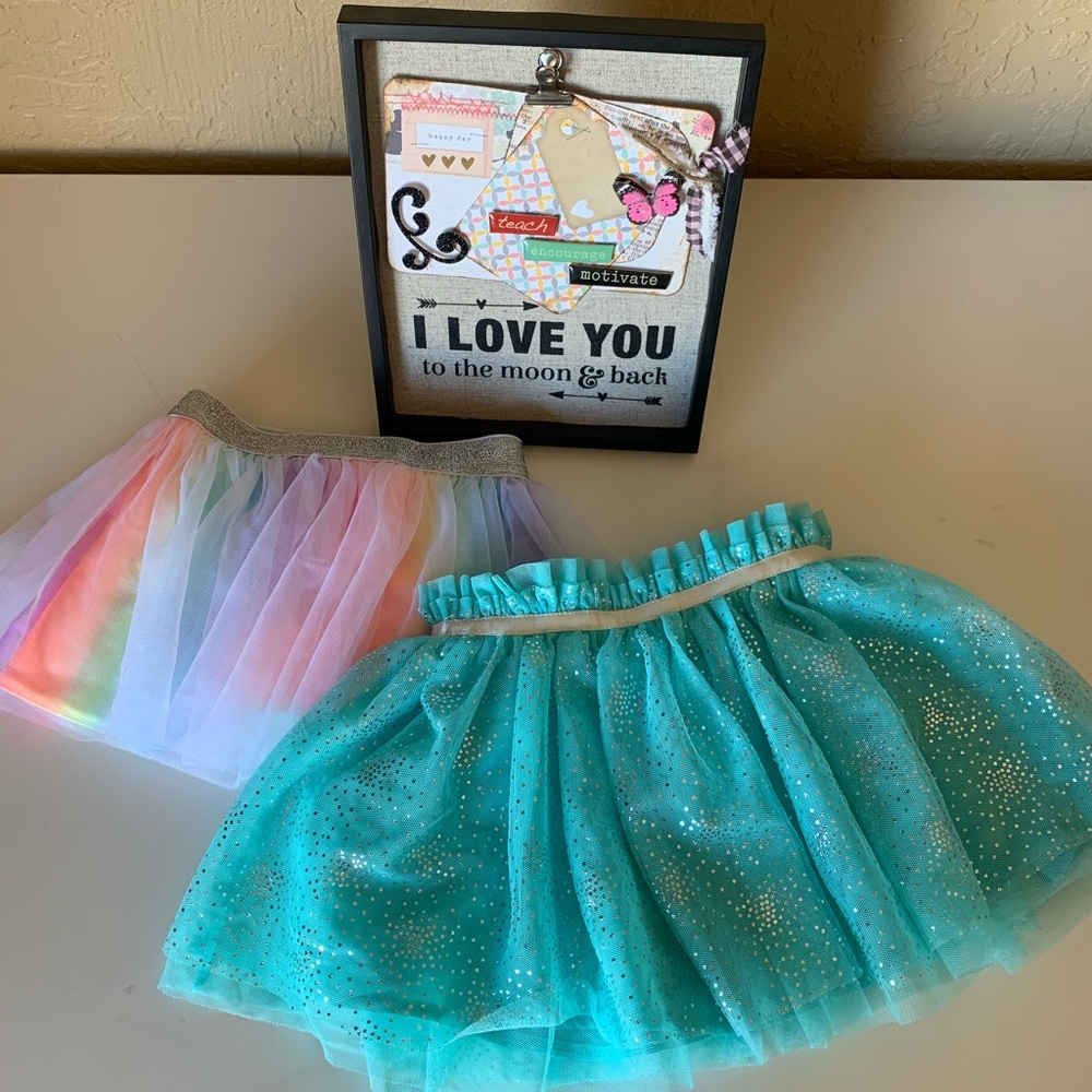 Two infant tulle skirts